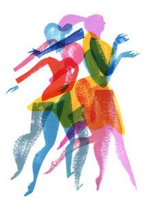 Dancer moving freely